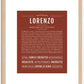 Lorenzo | Name Art Print