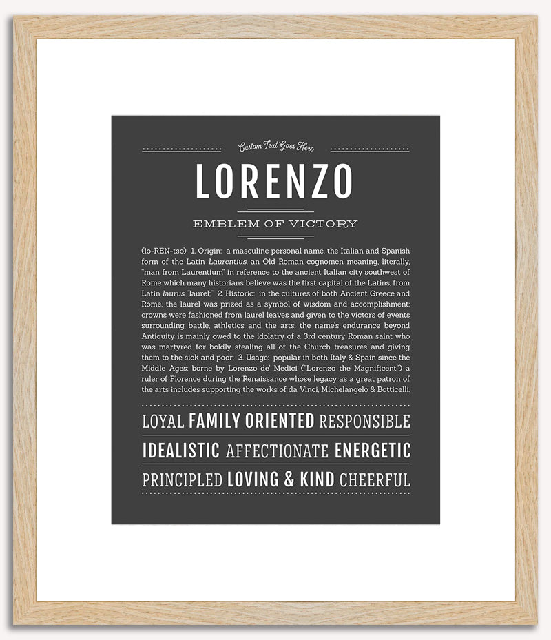 Lorenzo | Name Art Print