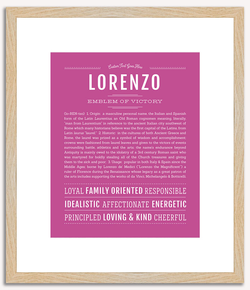 Lorenzo | Name Art Print