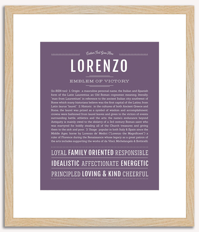 Lorenzo | Name Art Print