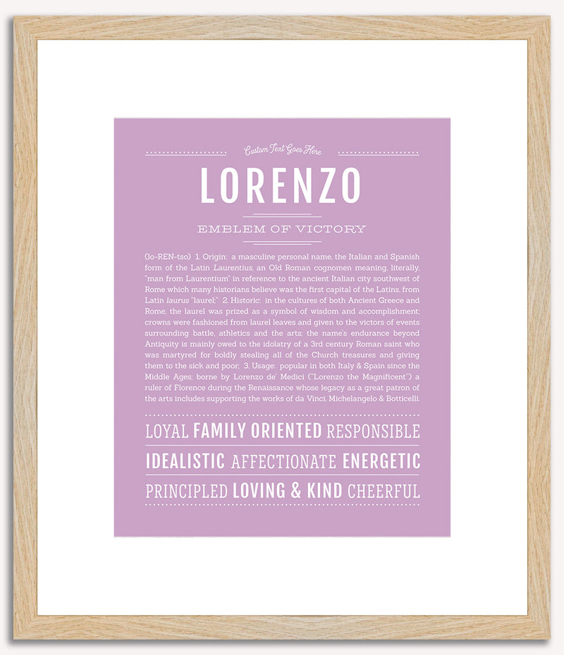 Lorenzo | Name Art Print