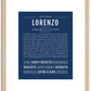 Lorenzo | Name Art Print