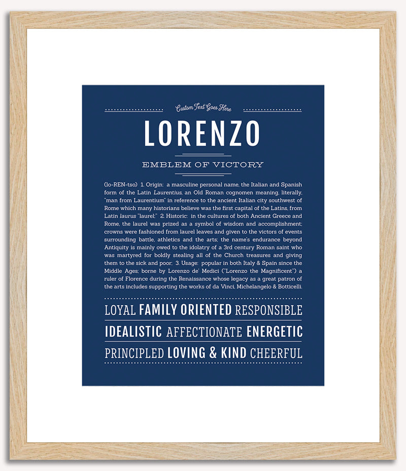 Lorenzo | Name Art Print