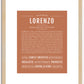 Lorenzo | Name Art Print