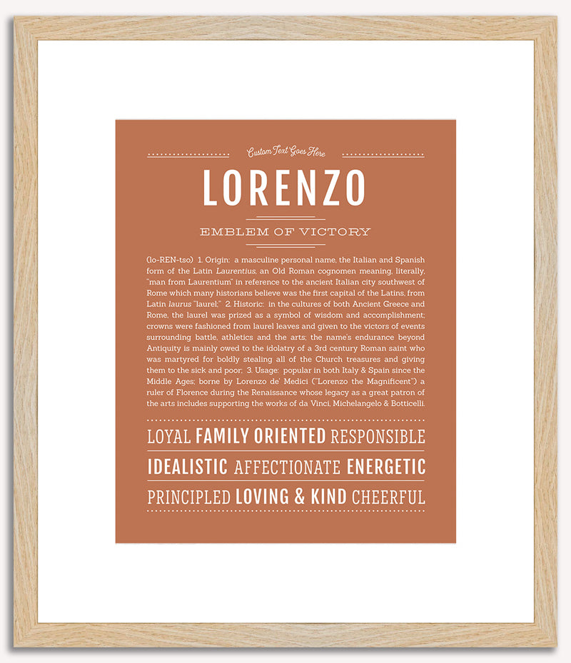 Lorenzo | Name Art Print