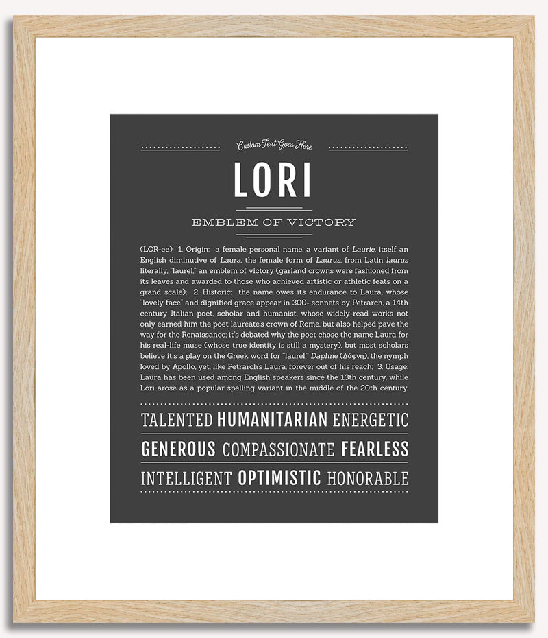 Lori | Name Art Print