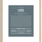 Lori | Name Art Print