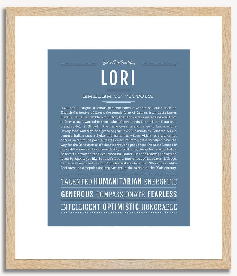 Lori | Name Art Print