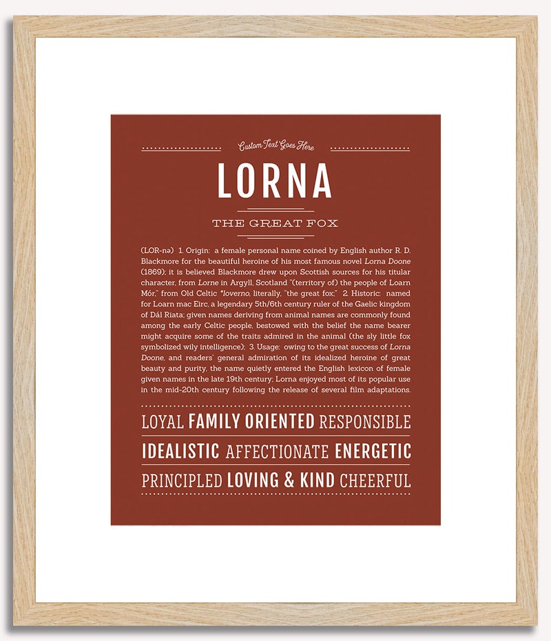 Lorna | Name Art Print