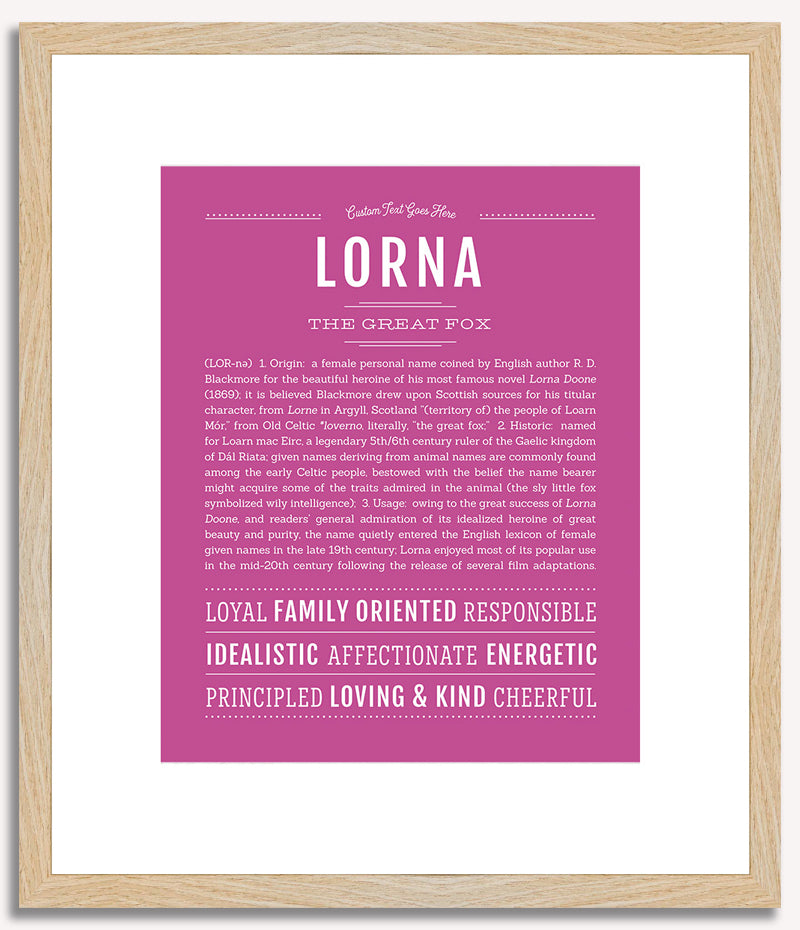 Lorna | Name Art Print