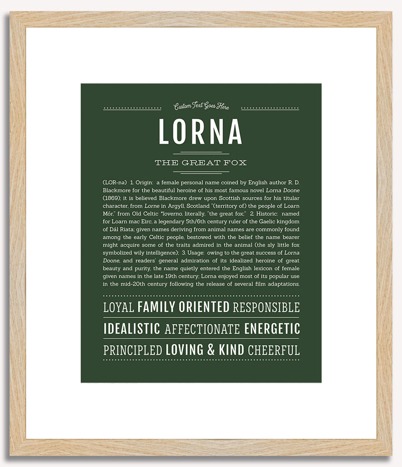 Lorna | Name Art Print