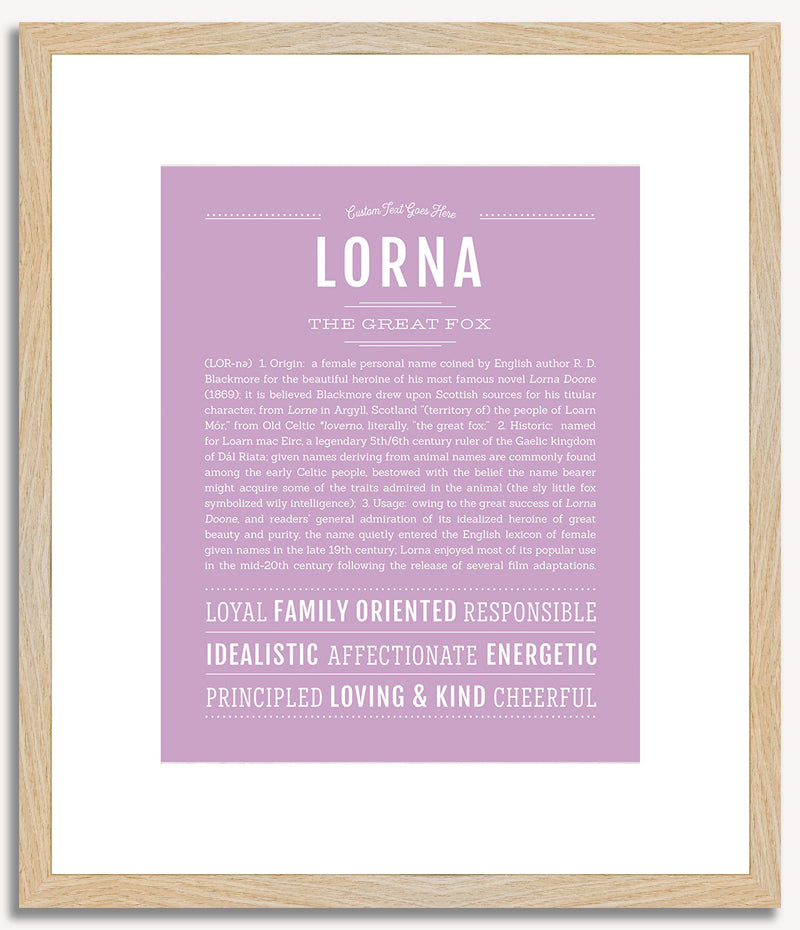 Lorna | Name Art Print