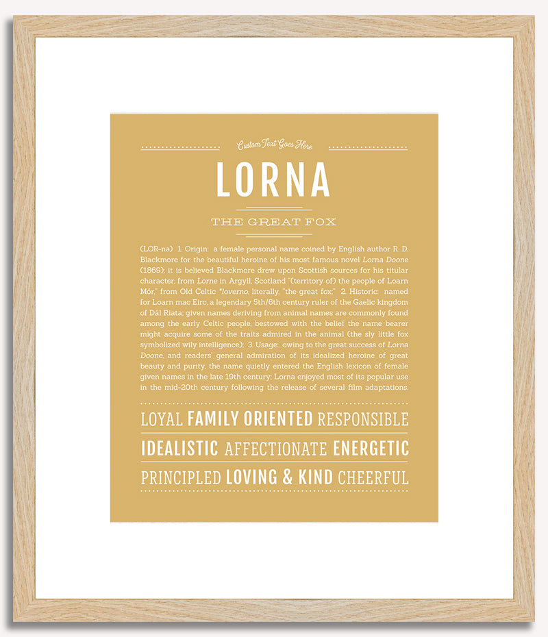 Lorna | Name Art Print