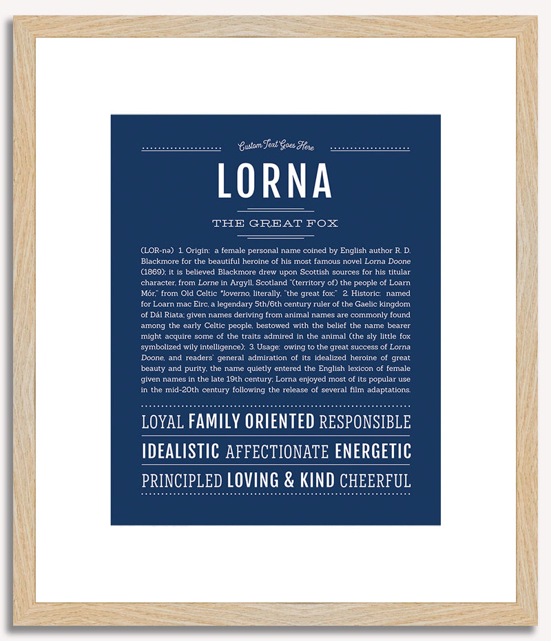 Lorna | Name Art Print