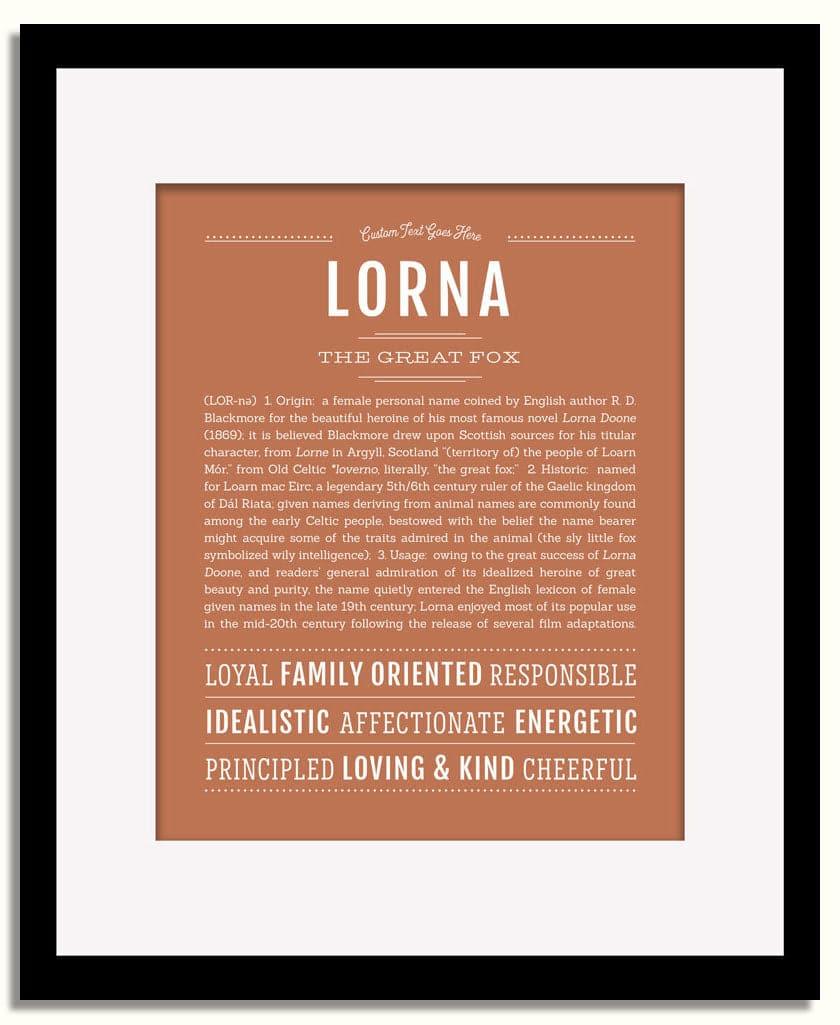 Frame Options | Terra Cotta | Black Frame, Matted