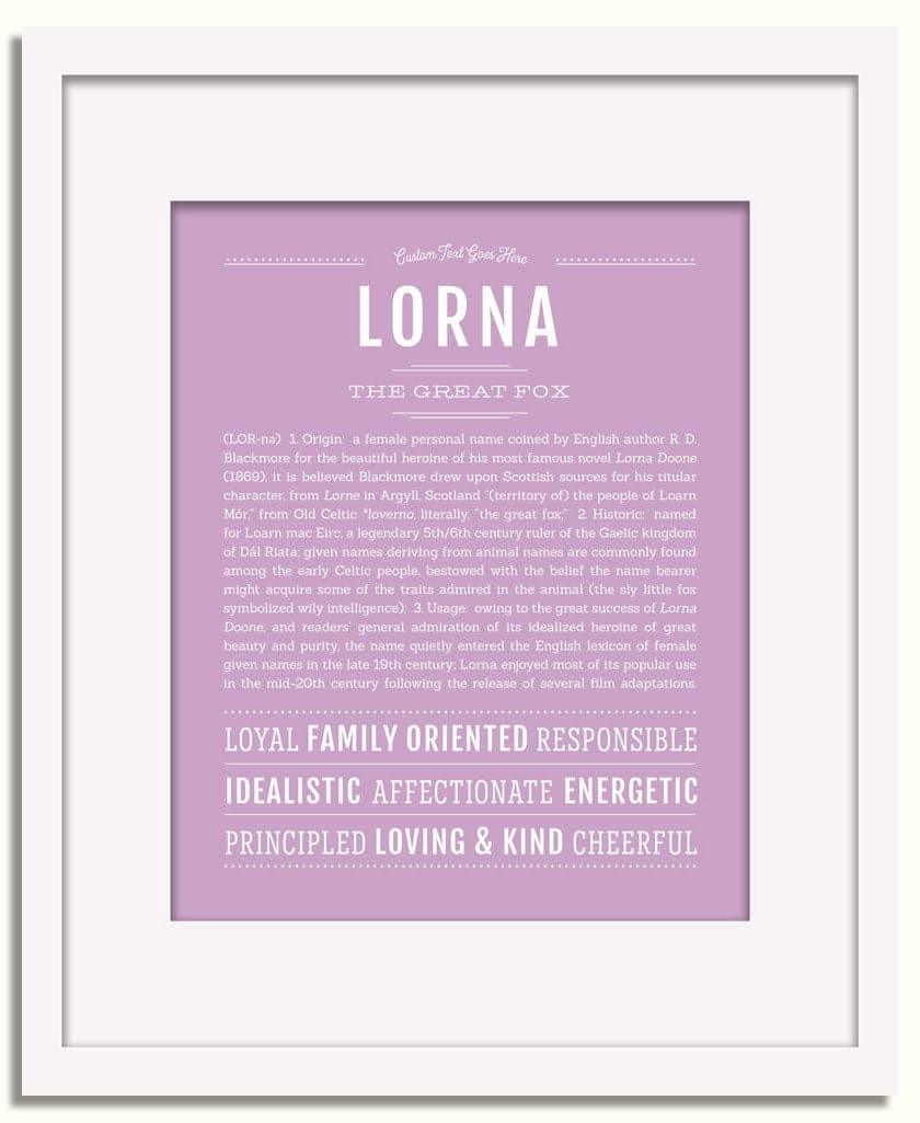 Frame Options | Lilac | White Frame, Matted