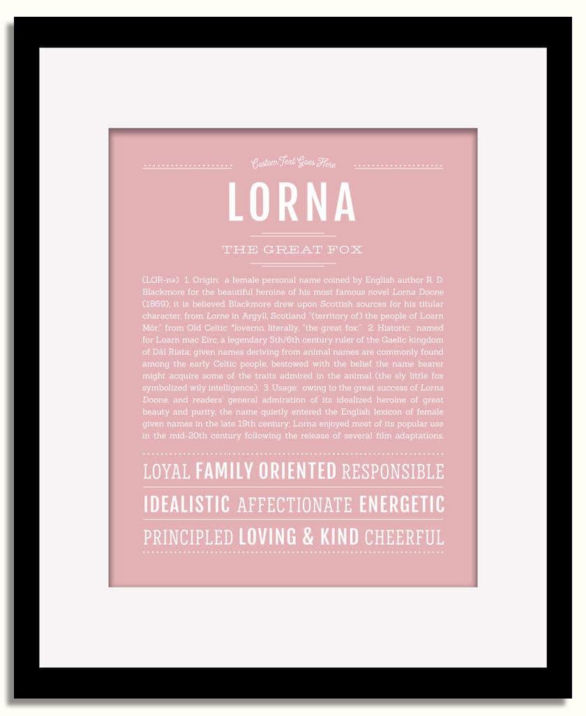 Frame Options | Dusty Rose | Black Frame, Matted