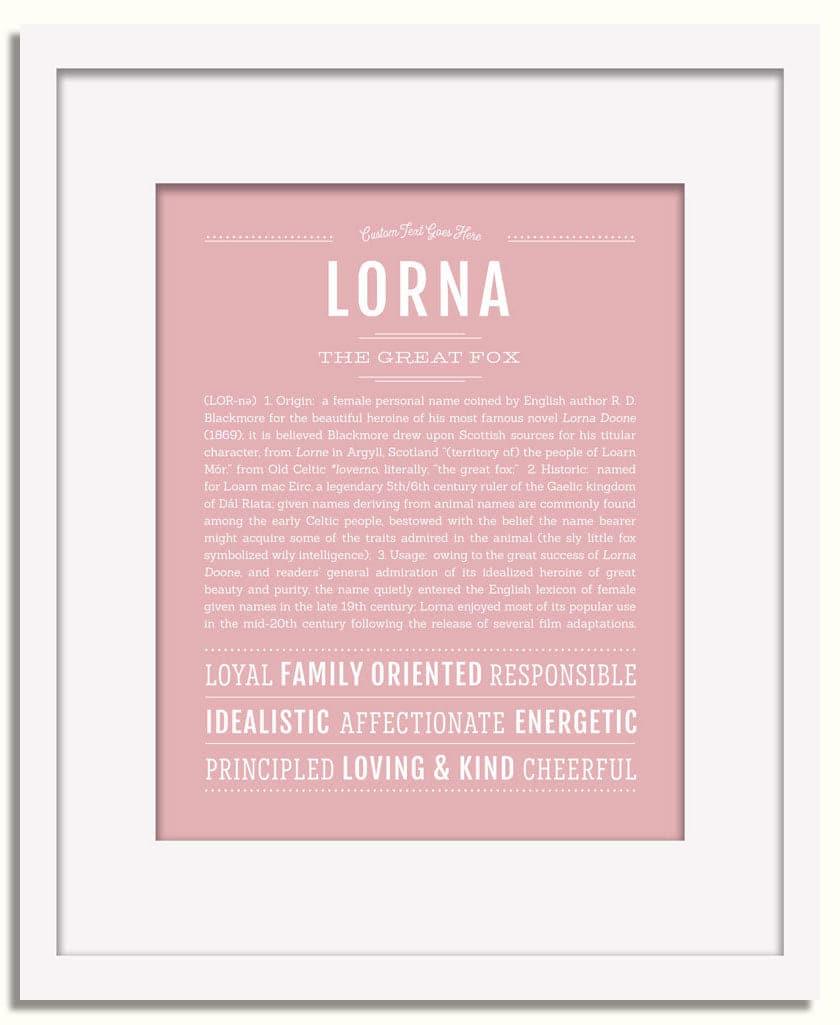 Frame Options | Dusty Rose | White Frame, Matted