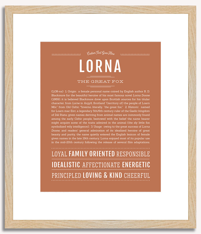 Lorna | Name Art Print