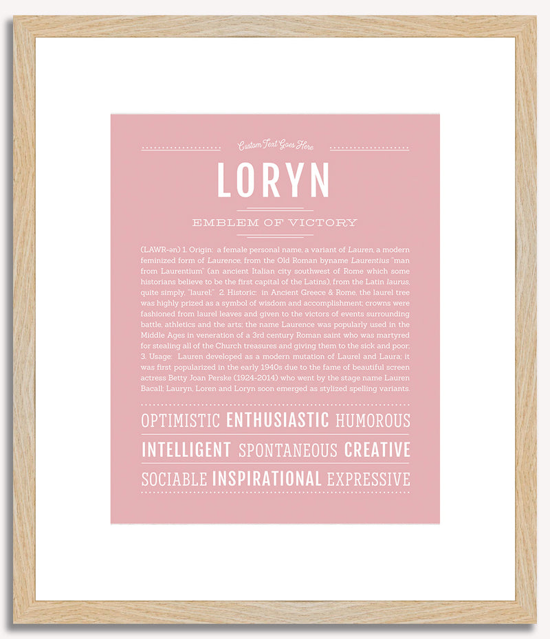 Loryn | Name Art Print