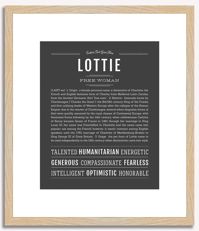 Lottie | Name Art Print