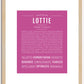 Lottie | Name Art Print