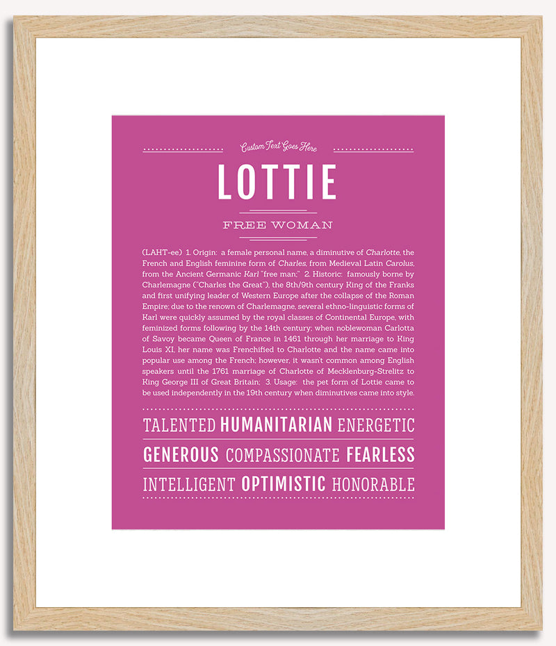 Lottie | Name Art Print