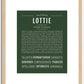 Lottie | Name Art Print