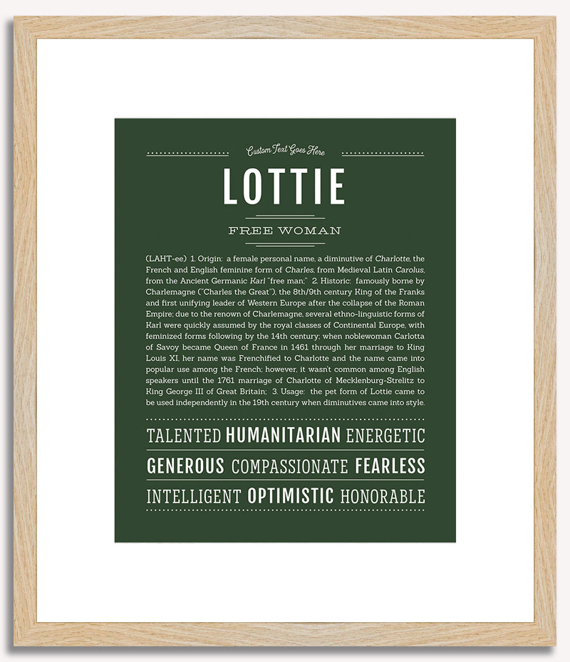 Lottie | Name Art Print