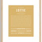 Lottie | Name Art Print