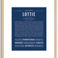 Lottie | Name Art Print