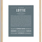 Lottie | Name Art Print