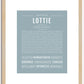 Lottie | Name Art Print