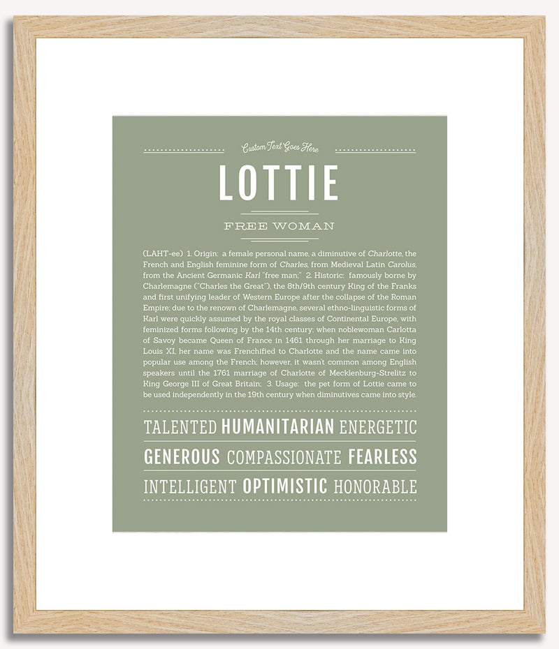 Lottie | Name Art Print