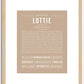 Lottie | Name Art Print