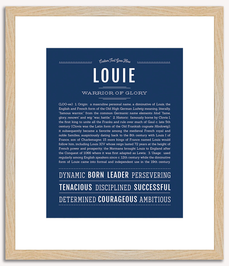 Louie | Name Art Print