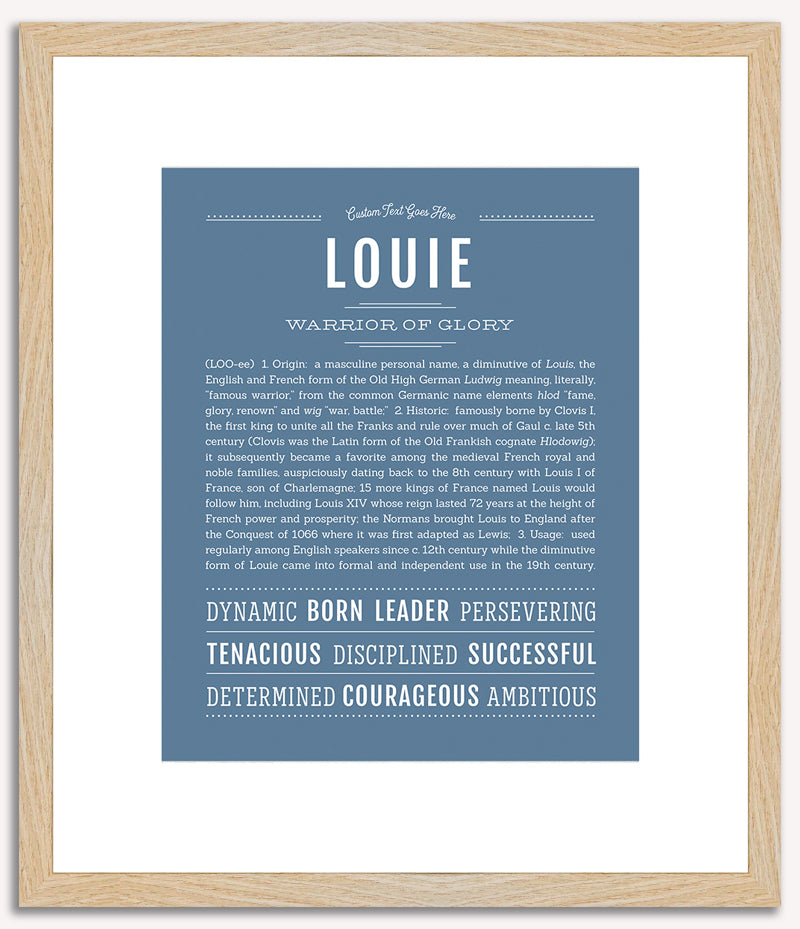 Louie | Name Art Print