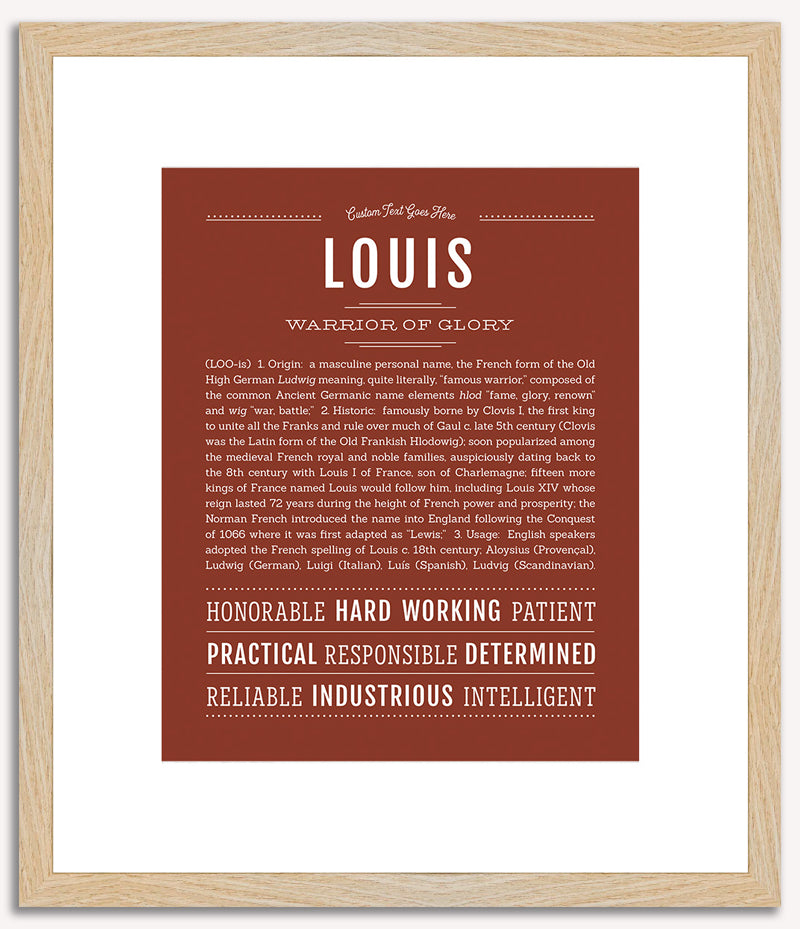 Louis | Name Art Print