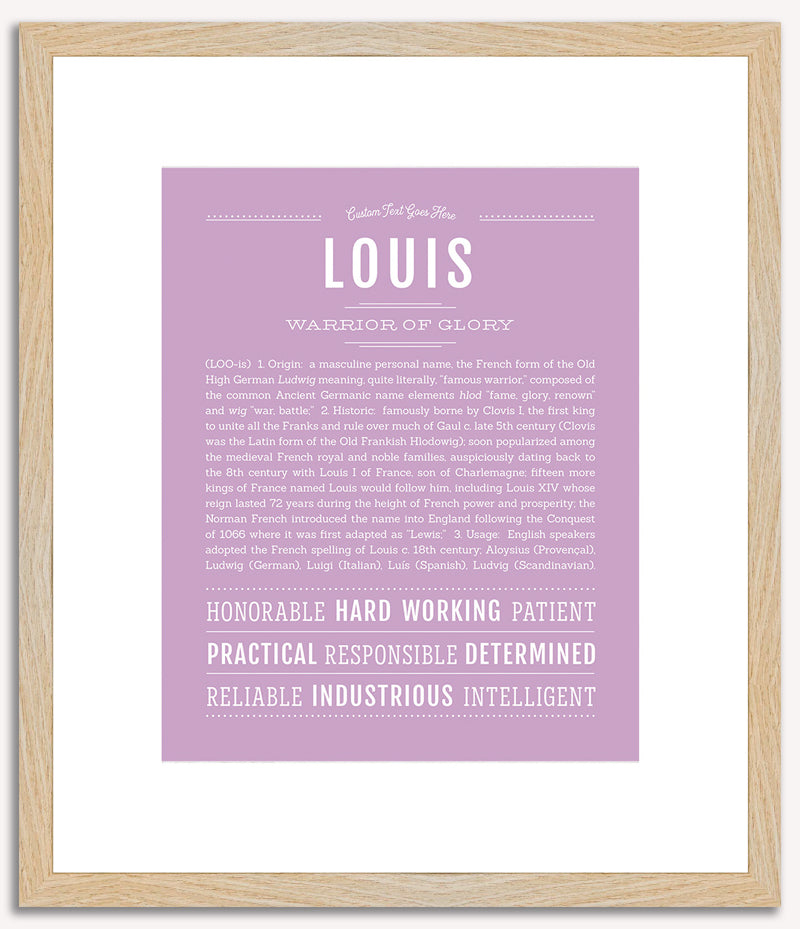 Louis | Name Art Print