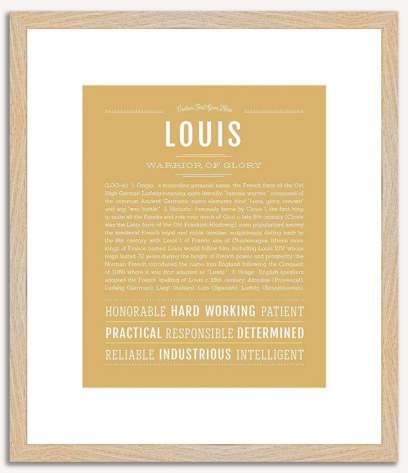 Louis | Name Art Print