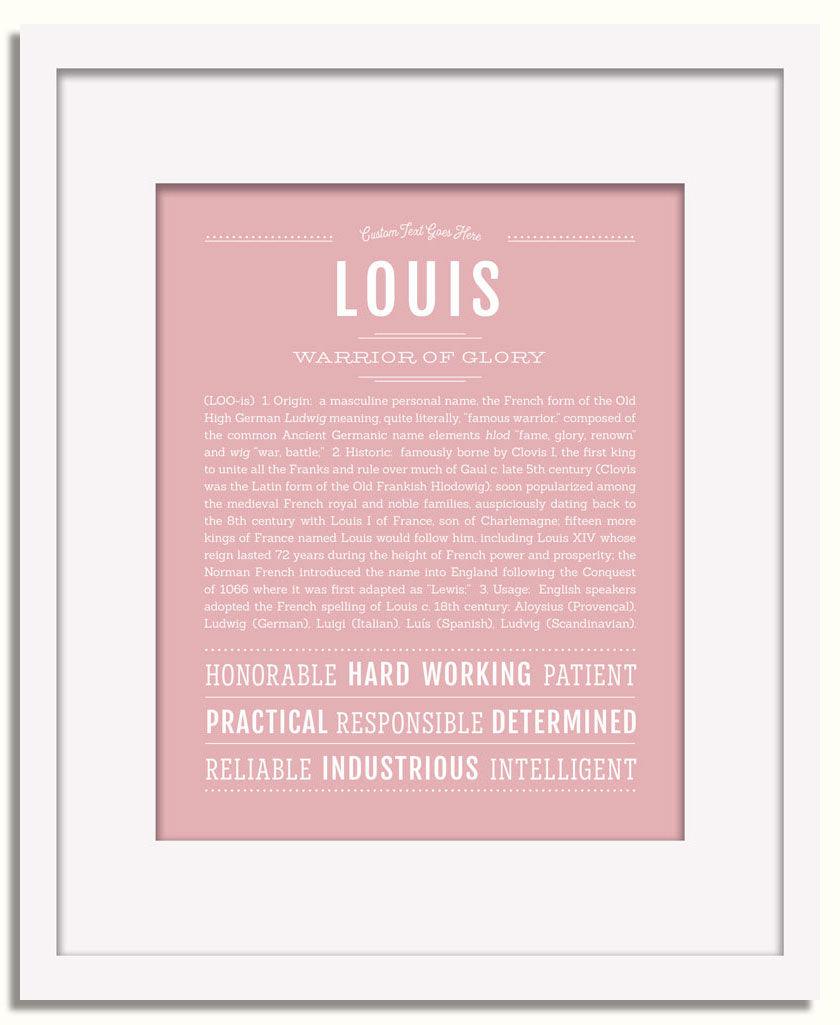 Frame Options | Dusty Rose | White Frame, Matted