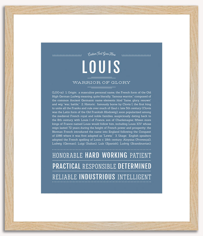 Louis | Name Art Print