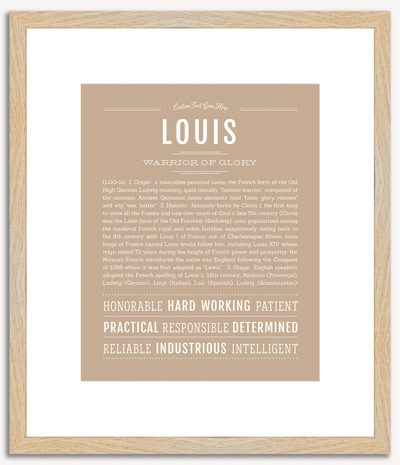 Louis | Name Art Print