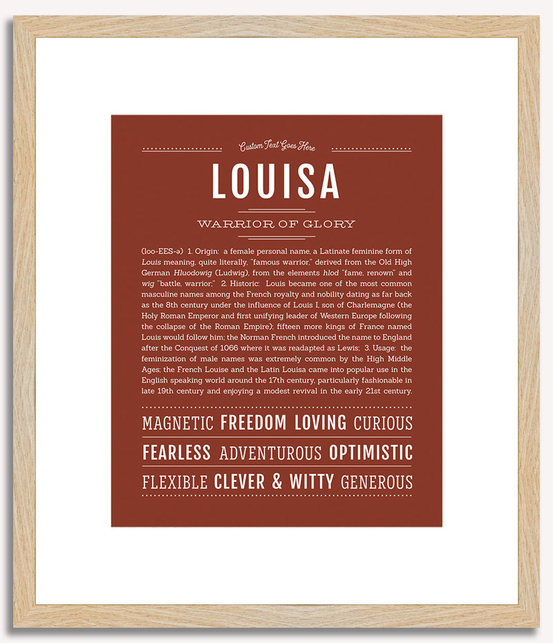 Louisa | Name Art Print