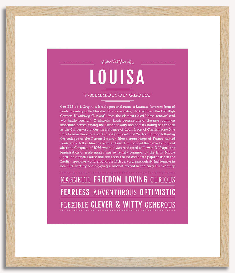 Louisa | Name Art Print