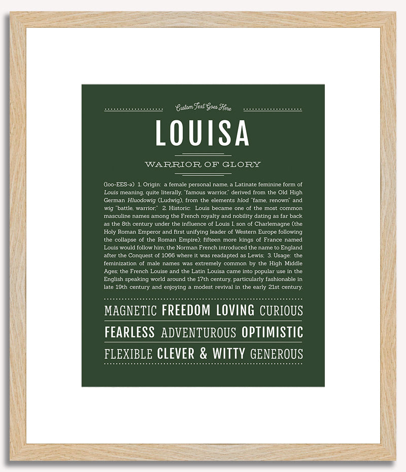 Louisa | Name Art Print