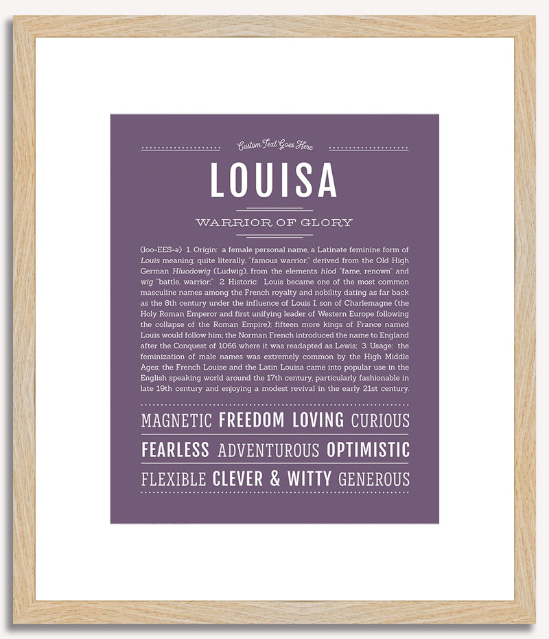 Louisa | Name Art Print