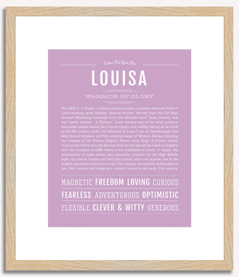 Louisa | Name Art Print