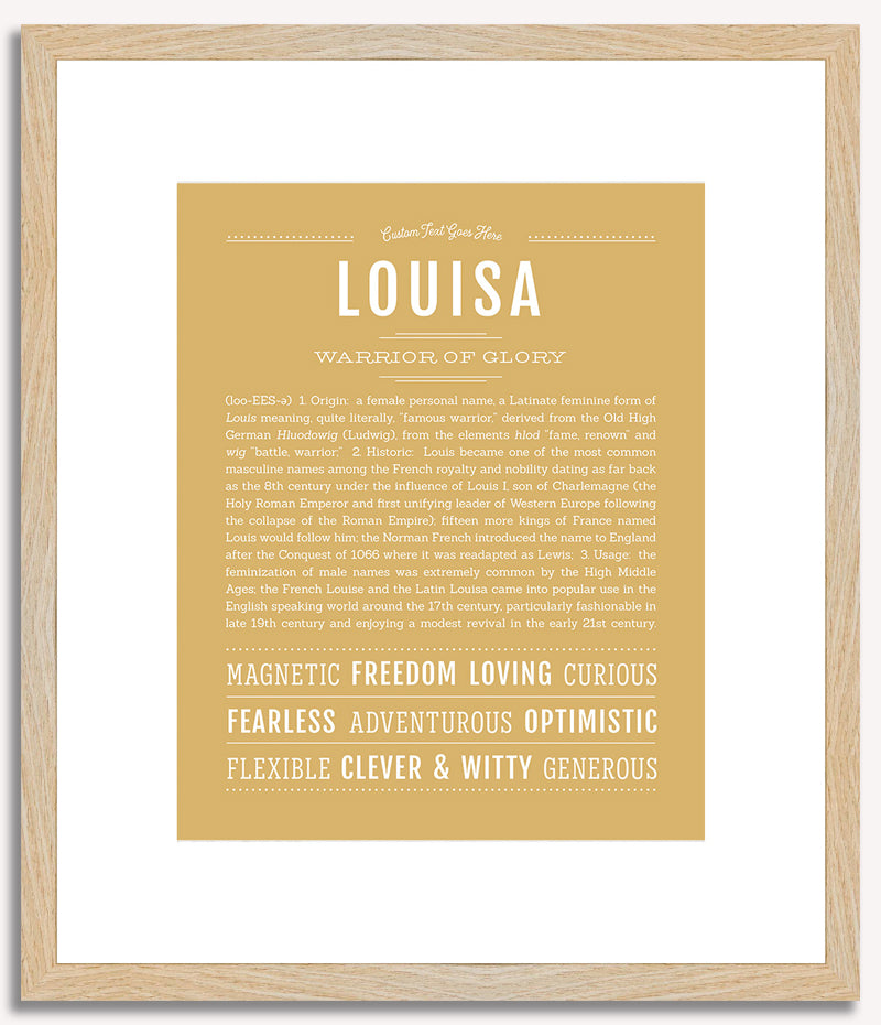 Louisa | Name Art Print