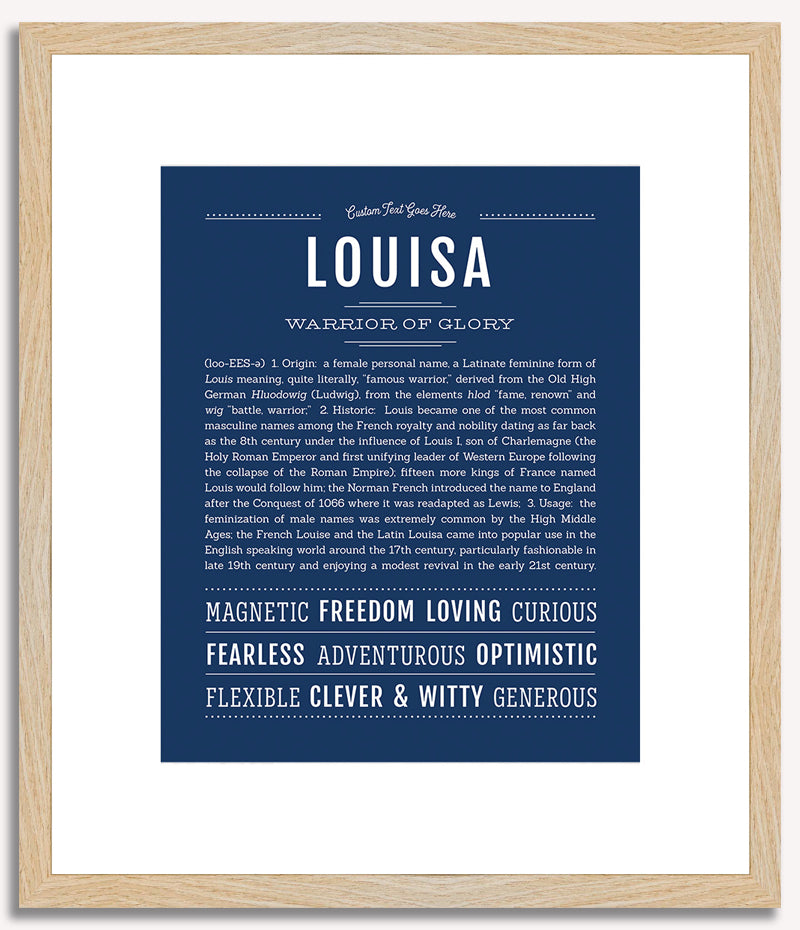 Louisa | Name Art Print